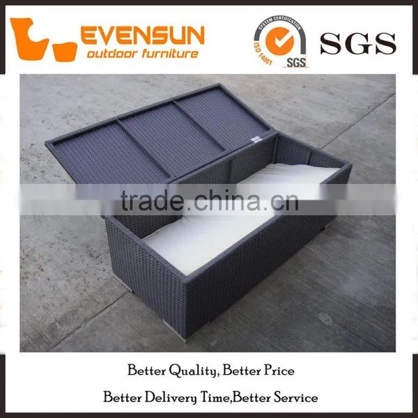 Long Shape Rattan Storage Box Outdoor Wicker Furniture photo-4