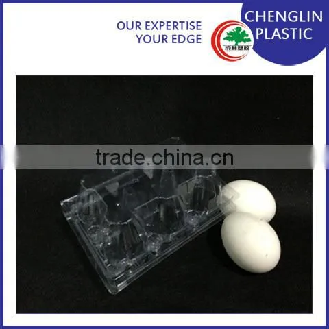 Hot Sale Cheap Transparent Clear 6 Holes Plastic Egg Tray photo-2