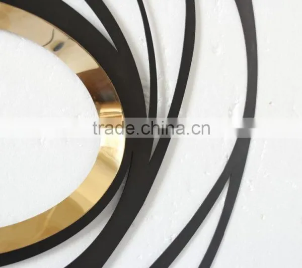 304 Polishing Electroplating Gold Stainless Steel Mirror Frame With Convex Mirror Manufacturer Decorative Wall Mirror Wholesale photo-4