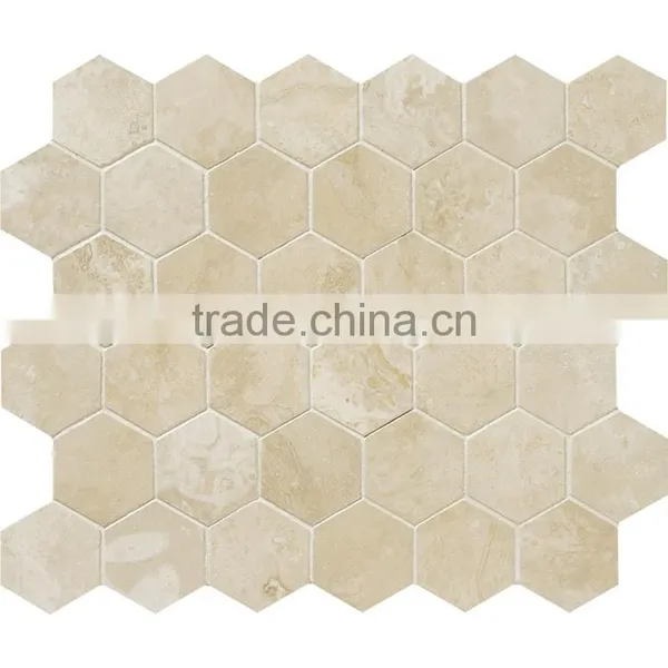 MM-CV229 Affordable Modern Home Design Natural Stone Hexagon Marble Mosaics and Tiles photo-2