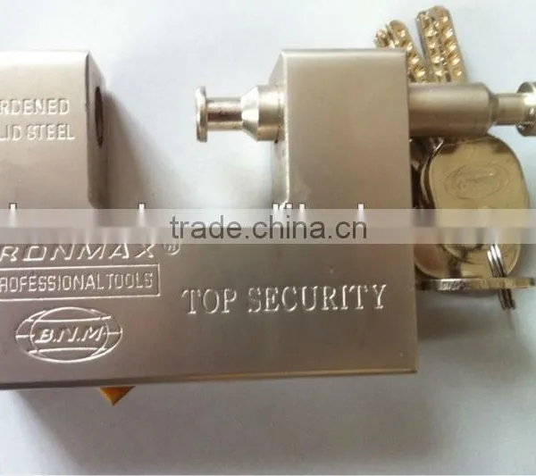 Large Size Rectangular Iron Padlock Steel Padlocks photo-3