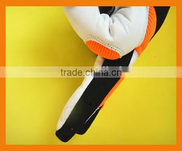 Cheap Custom Fashion Neoprene Spandex Garden Safety Work Mechanical Palm Grip Leather Women Garden Gloves photo-5