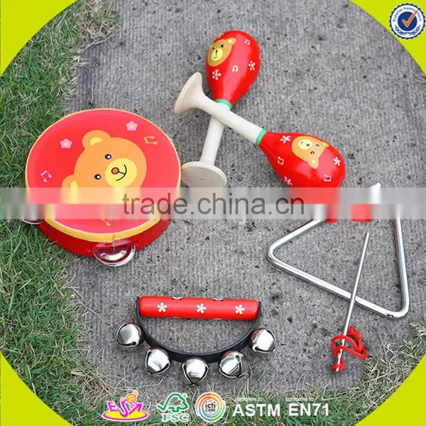 Wholesale Professional Preschool Wooden Musical Instrument Toy,wooden Percussion Set Toy for Children W07A089 photo-3