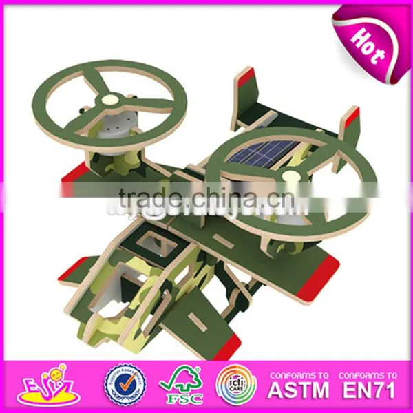 2017 New Design Kids Assemble Puzzle Airplane Wooden Creative Toys W03B069 photo-4