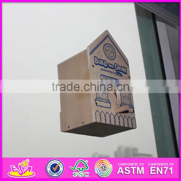 2016 New Fashion Funny Children Wooden Bird House W03B049 photo-4