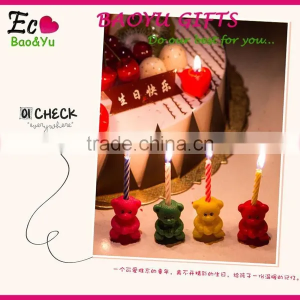 Birthday Candles Birthday Cake Candles Little Bear Candles Wholesale photo-3