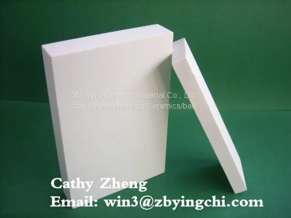 95% Al2O3 Construction Alumina Ceramic Tile for Concrete Pan Mixers photo-2