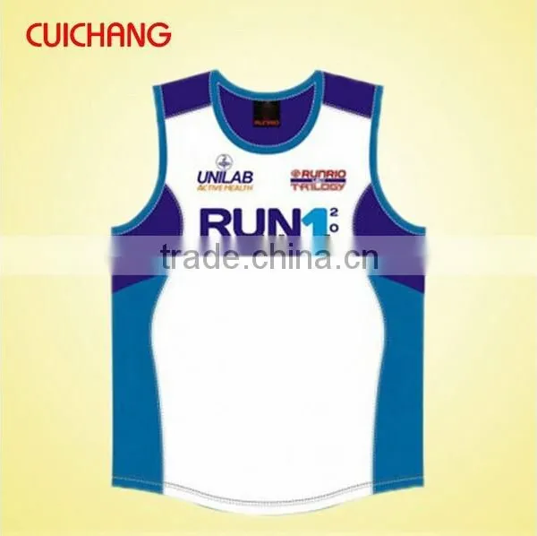 Wholesale Heat Transfer/silk Screen Print Polyester/cotton Custom Design Tank Top Gym Singlets YDBX-070 photo-4