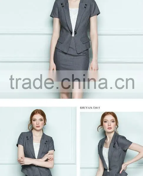 2015 Casual Beautiful Lady Top Blazer 155264 photo-4