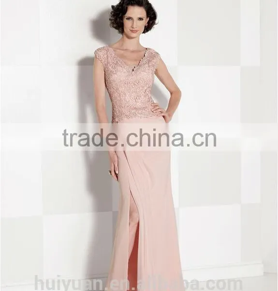 Formal Deep v Neck Chiffon Lace off Shoulder Bridal Dream Dress photo-2