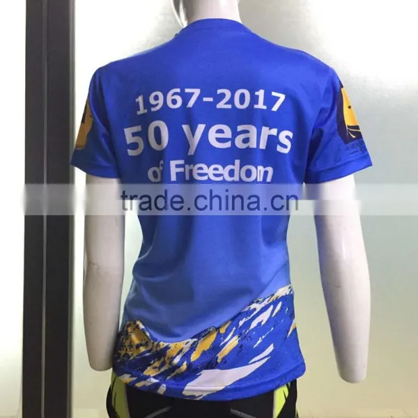 100% Polyester Mesh Womens Running Short Sleeve Shirt With OEM Brands photo-2