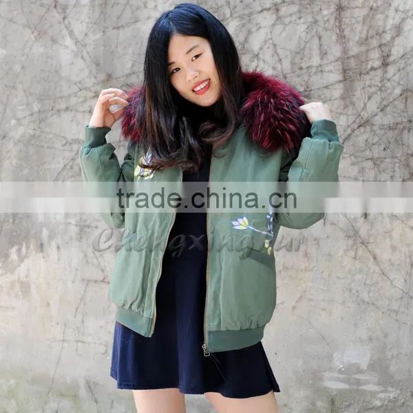 CX-G-P-17C Fox Fur Lining Genuine Fur Parka Winter Parka Coat photo-3