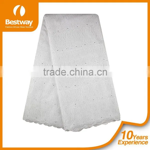 African Cotton Dry Lace Swiss Voile Lace Fabric Cotton Lace Tops Women SL0323 photo-5