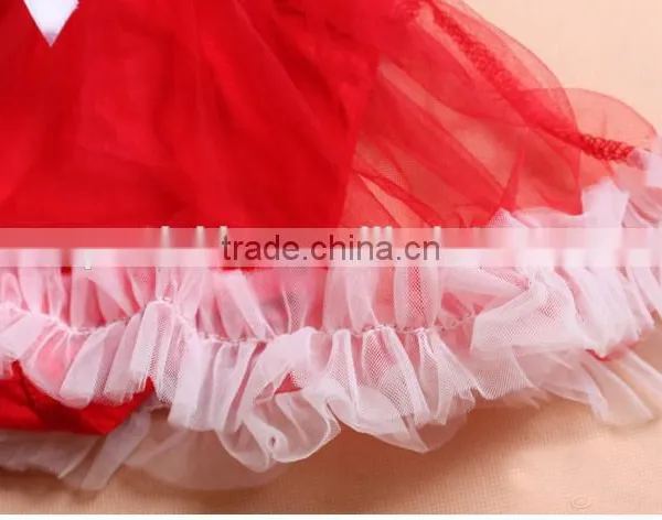 Children Christmas Outifit Santa Claus Baby Clothes Romper Red Booming Chiffon Clothing photo-5