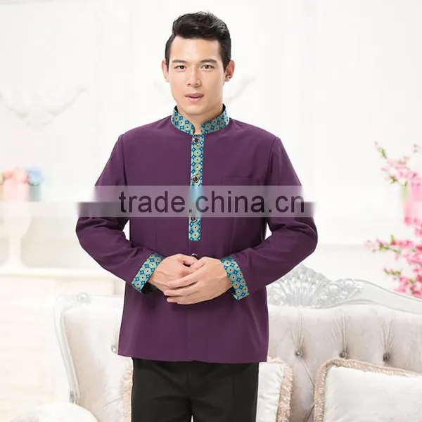 2016 OEM Factory Sexy Coffee Store Waitress Uniform / Modern Hotel Uniform for Woman Wholesale photo-3