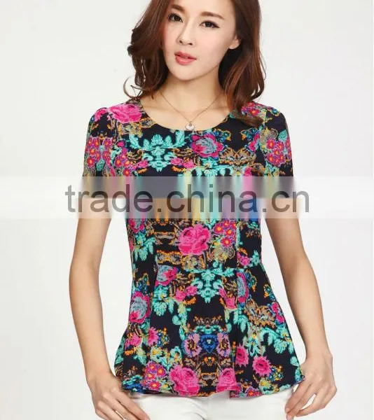 2013 Summer Women Fancy Printed Tops