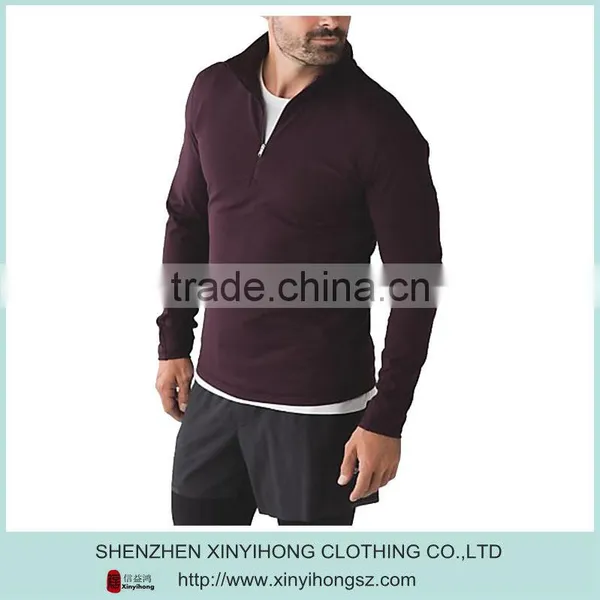 Paneled Warmth 1/2 Zip Lightweight Pullover no Hoodies