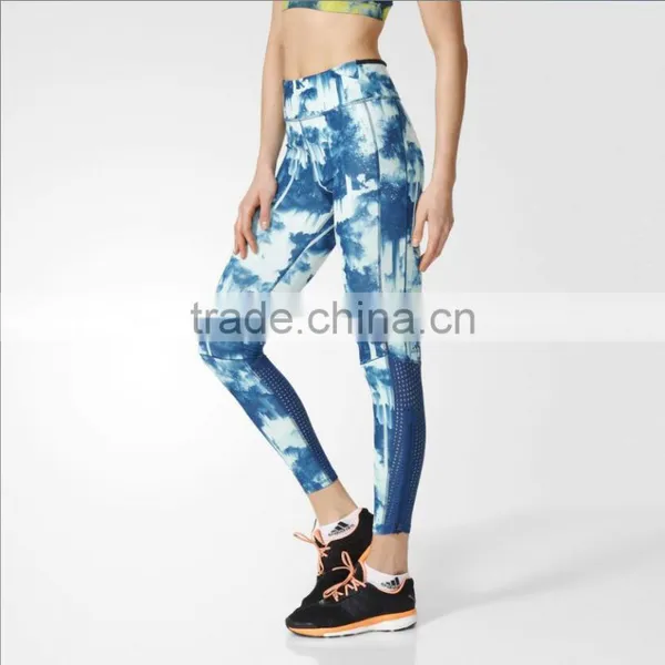 Custom High Quality Womens Yoga Pants Fitness Capri Printed Leggings photo-4