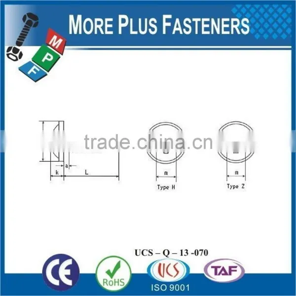 Made in Taiwan DIN 968 C 450 HV BN 14072 Pozi Pan Head Tapping Screws With Collar Form Z and Cone End Type C photo-4