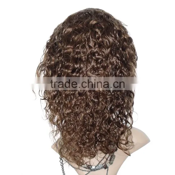 Wholesale Elastic Band Curly Wave Human Hair Wigs for Black Women photo-3