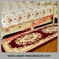China Machine Made Loop Tile Jacquard Wool Carpet Rugs With PP Backing photo-2