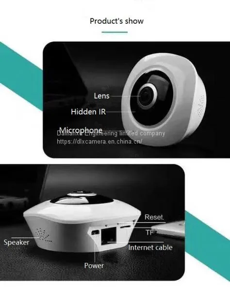 Indoor 360degree 3Mp HD Smart Home P2P Wireless &wired SD Audio Video Camera With APP photo-3