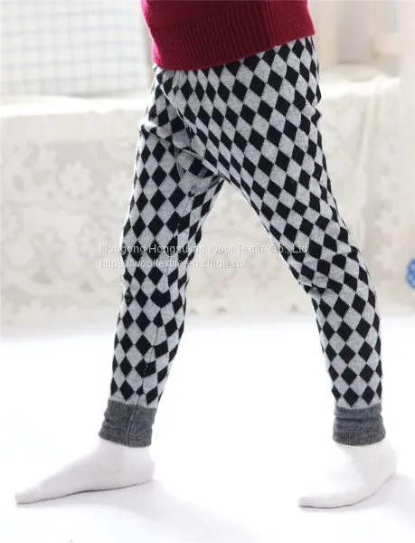Unisex Cotton Casual Pants Children's Cashmere Trousers Kids Plaid Trousers Children's Pants photo-2