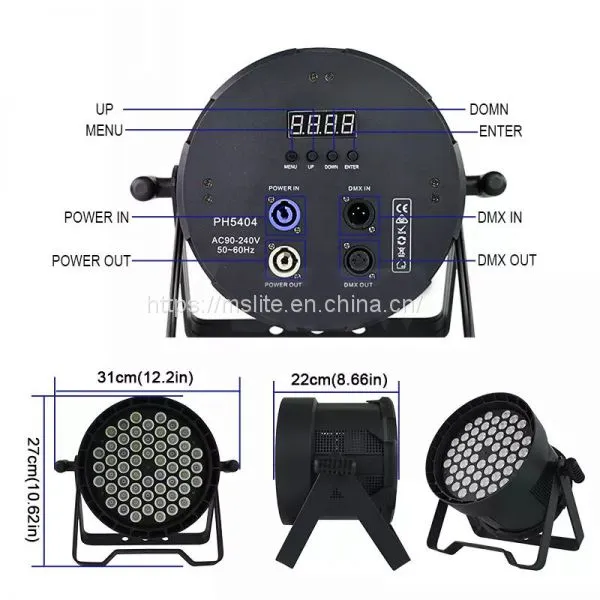 WAREHOUSE 4pcs/Lot Cheap Led Par Light 5W RGBW DJ Stage Effect photo-4