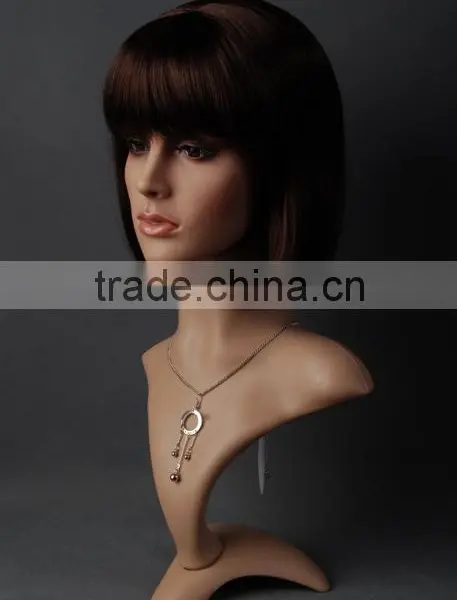 Plastic Head Female Head Mannequin Realistic Head Cheap Model H1052 photo-3