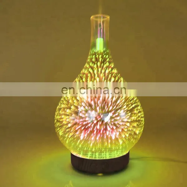 2018 New Product Oem Rechargeable Aroma Essential Oil Diffuser 3d Glass Electric Aroma Diffuser photo-2