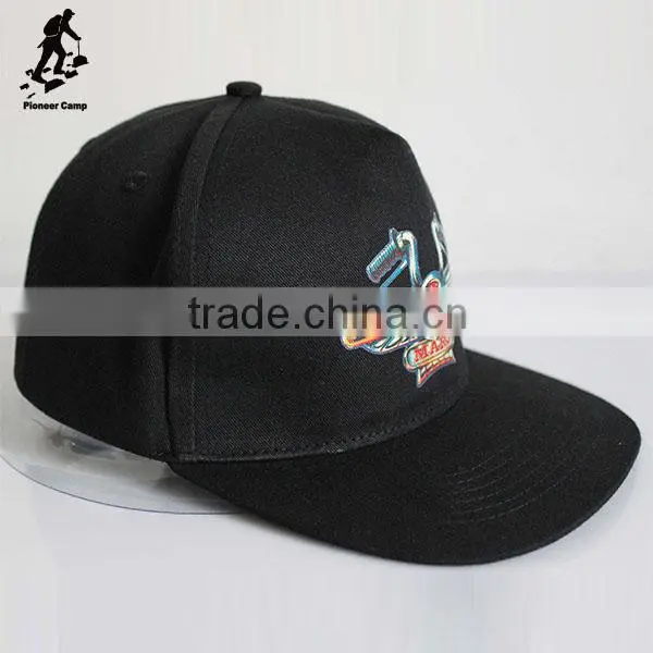 Excellent Quality Digital Print Black Sport Cap Design Your Own Snapback Hat photo-2
