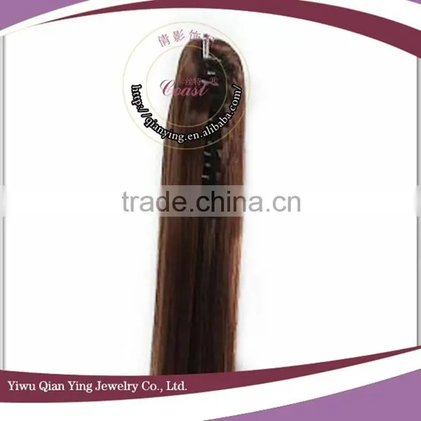 Long Straight Synthetic Hair Ponytail Extension With Claw Clip photo-2