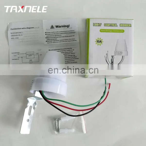 Adjustable Sensitive Automatic On Off Photocell Street Lamp Light Switch Controller DC AC 220V 10A Photoswitch Sensor photo-4