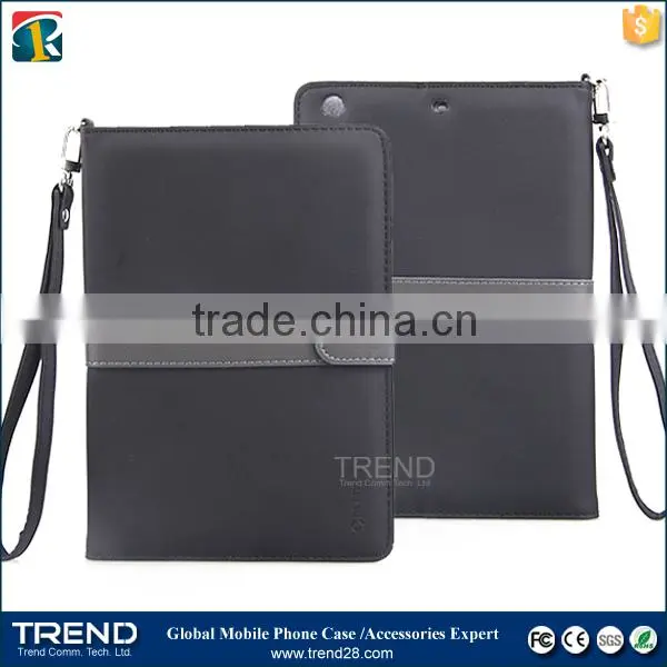 China Supplier With Belt Folding Leather Flip Case for Ipad Mini photo-4
