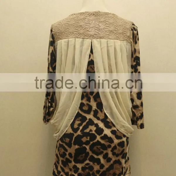 Leopard Print Chiffon Fashion Blouse photo-5