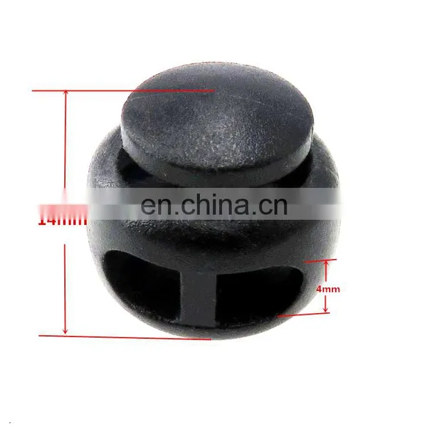 Wholesale Plastic Button Transparent Spring Buckle Elastic Adjustment Stopper Rope Pig Nose Buckle photo-2