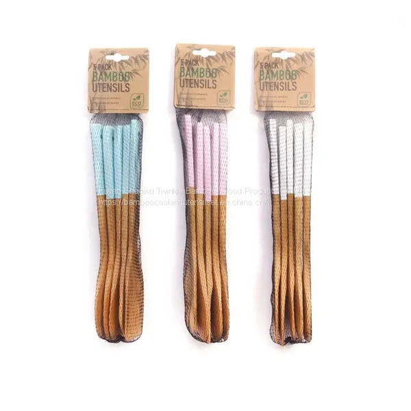 Color Bamboo Utensil Set 6 Totally Bamboo Form China Twinkle Bamboo Manufacturer
