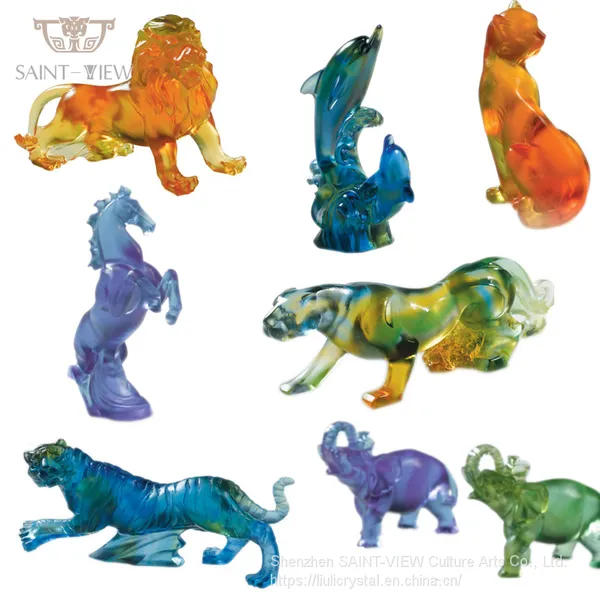 Crystal Glass Mini Animal Sculpture Home Accessories Baby New Born Wedding Return Gift photo-5