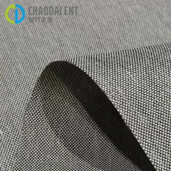 Environmentally Responsible PU Coated GRS Woven 600D*600D 50%RPET Recycled Polyester+50%Poly Oxford Fabric for Sofa Pillows Bags