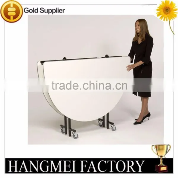 6FT Activity Collapsible Round Table With Casters photo-2