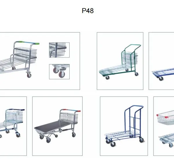 Heavy Duty Metal Wire Logistics Trolley With Handle 14 photo-3