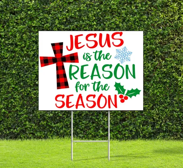 Wholesale Custom PP Corrugated Plastic Christmas Yard Decoration Signs photo-3