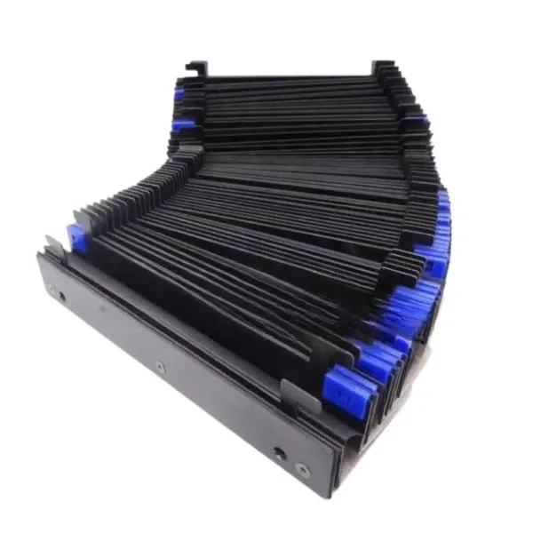 Customized Dust Cover Bellows Fireproof Material Bellow With Metal Shield and Sliding Blocks