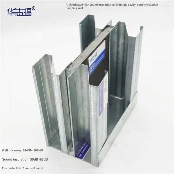 Prefabricated High-sound-insulation Keels for Hospitals, Silent 84 Partition Walls for Hotels, Z-shaped Vibration-damping Keels for Soundproof Walls photo-4
