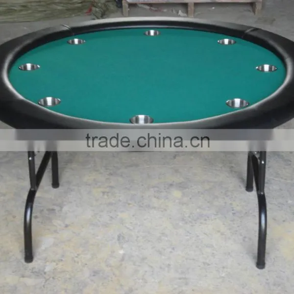 52 Inch Round Poker Table With Iron Legs and Steel Cup Holders photo-6