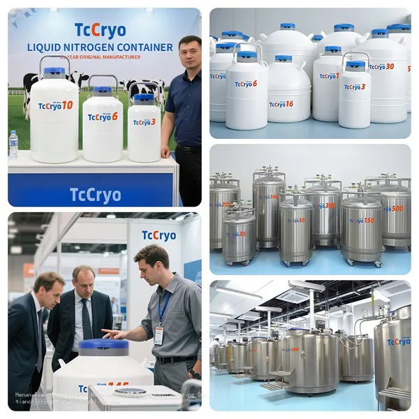 Czech Simmental TcCryo Cattle_ 30L Semen Storage Dewar Tank Nitrogen Semen Storage Tank photo-5