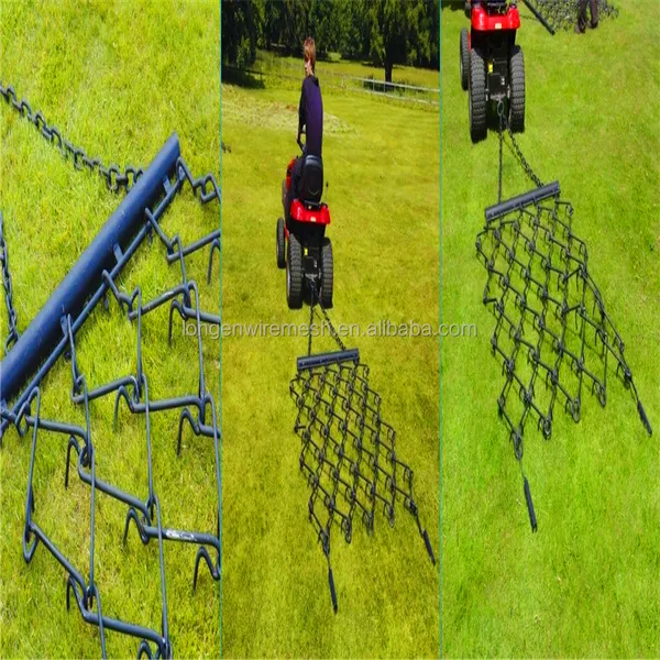 Galvanized Steel 6*6ft 3*6ft Baseball Field Drag Mat Tuff Yard Drag Mat for Manual or Vehicle Pulling Welding Custoimzed photo-2