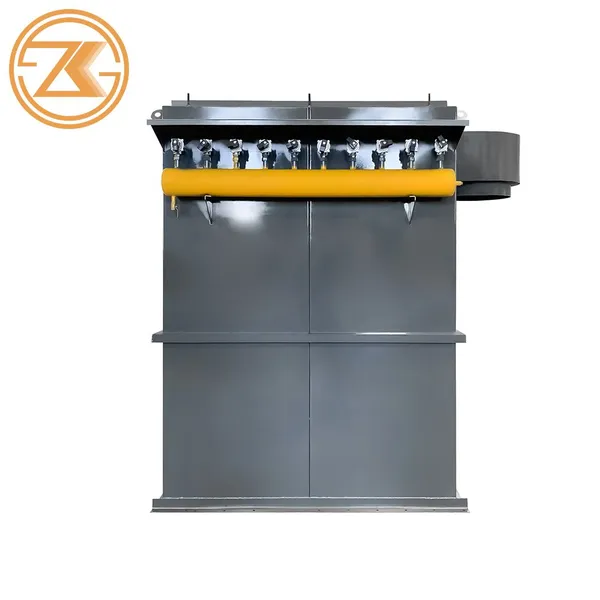 Factory 120 Bags Pulse Jet Dust Collector Industrial Bag Filter Dust Removal Equipment For Cement Mining Plant photo-3