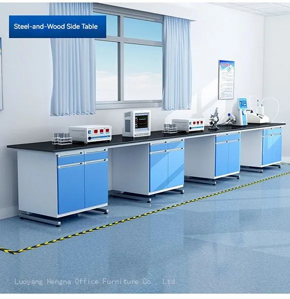 Clinical Diagnostic Lab Bench — Steel Frame with Chemical Resistant Worktop for Hospitals