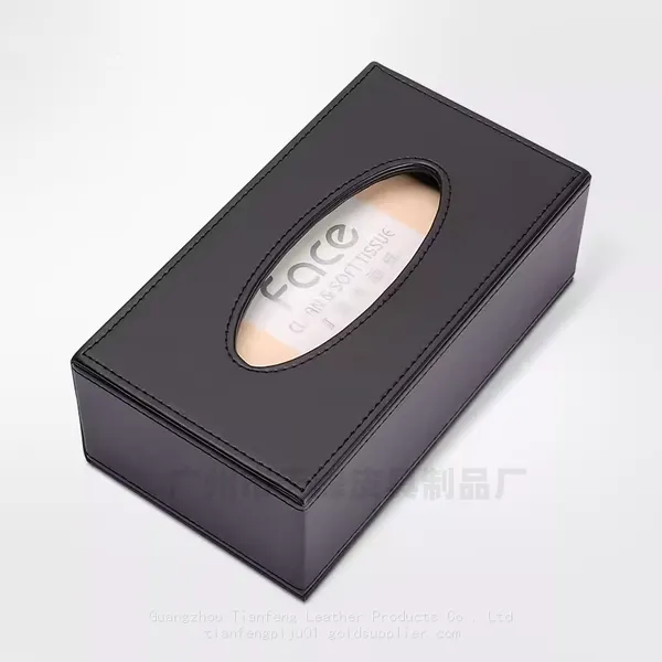 Hotel Room Creative Tissue Box for Home Use, Simple European Living Room, Car Use, Cardboard Box, Light Luxury, Modern Leather photo-3